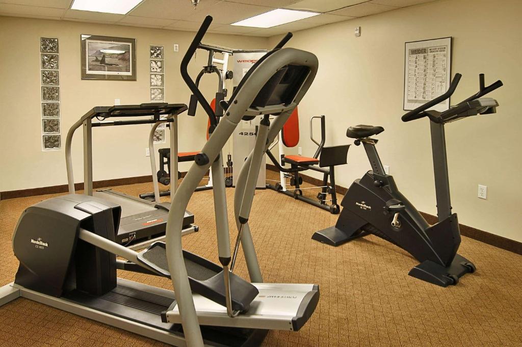 Fitness centrum a/nebo fitness zařízení v ubytování Ramada by Wyndham Anchorage