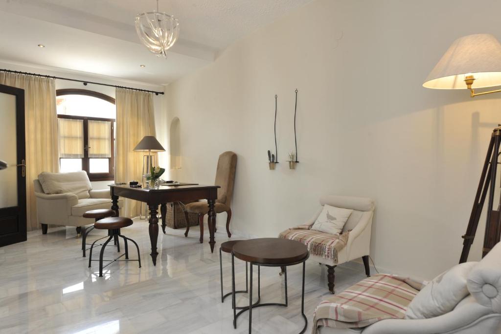 Posezení v ubytování Aella Residence