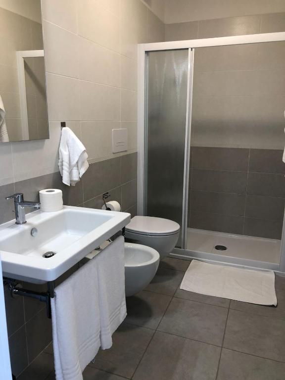 Koupelna v ubytování Hotel Portofino