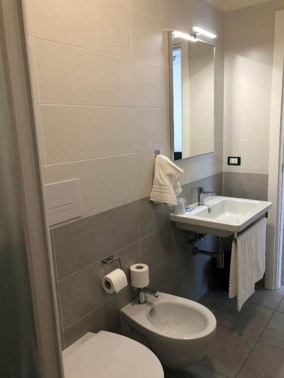 Koupelna v ubytování Hotel Portofino