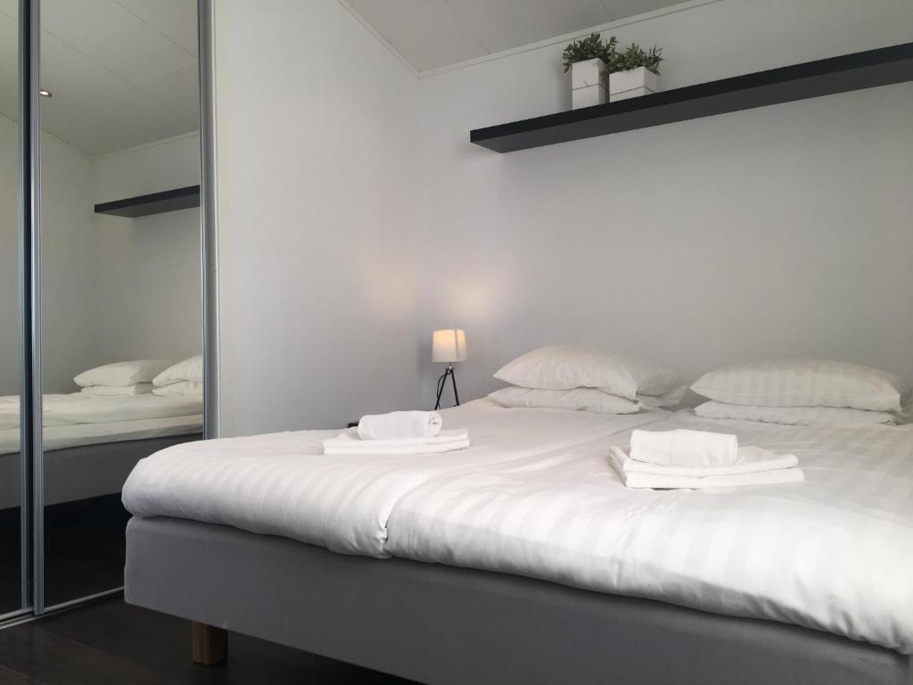 Postel nebo postele na pokoji v ubytování Gamla Bryggeriet Bed & Breakfast