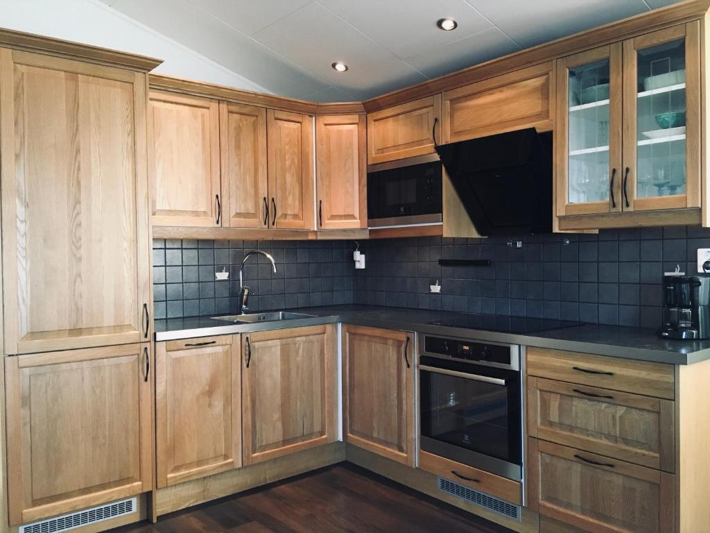 Kuchyň nebo kuchyňský kout v ubytování Gamla Bryggeriet Bed & Breakfast