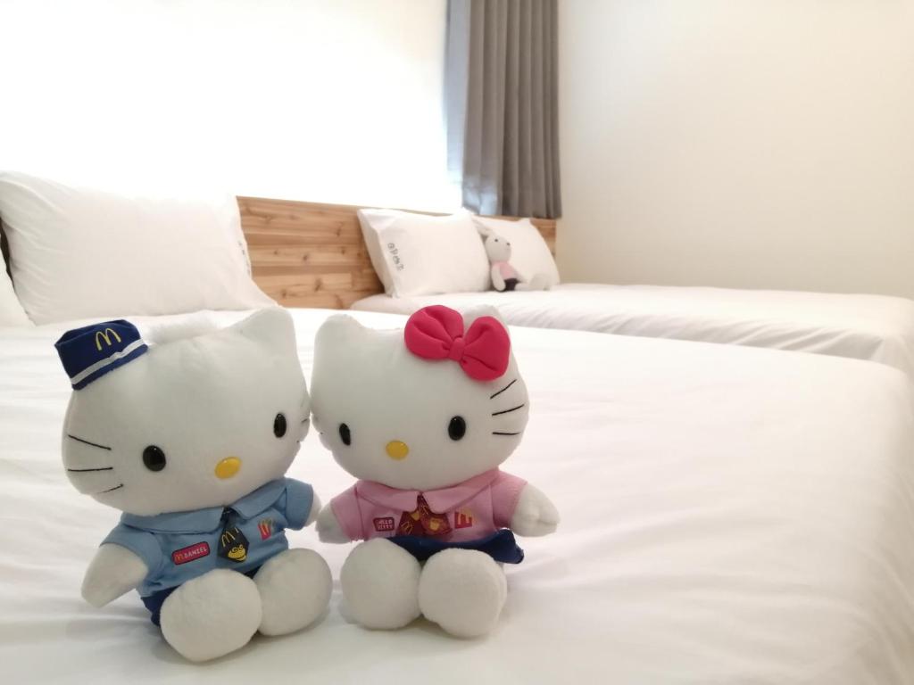 Voodi või voodid majutusasutuse 日月山水民宿 台東縣民宿1495號 toas