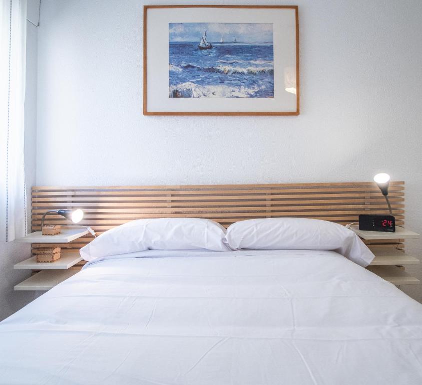 Postel nebo postele na pokoji v ubytování Apartamento La Bajamar