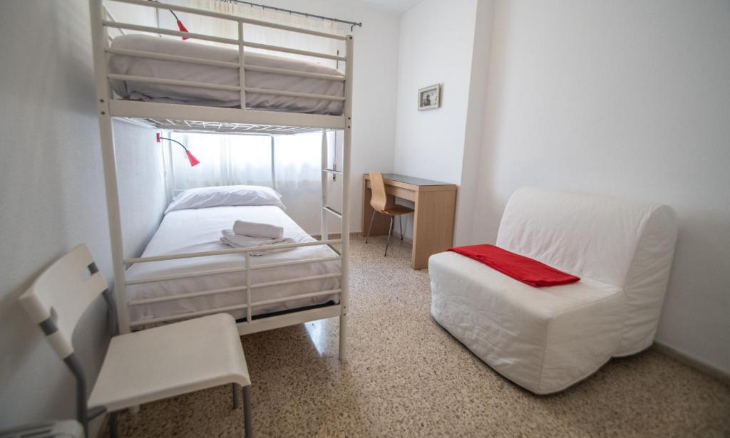 Postel nebo postele na pokoji v ubytování Apartamento La Bajamar