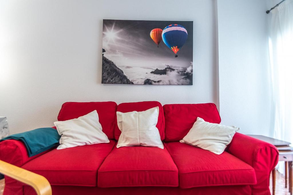 Posezení v ubytování Apartamento La Bajamar
