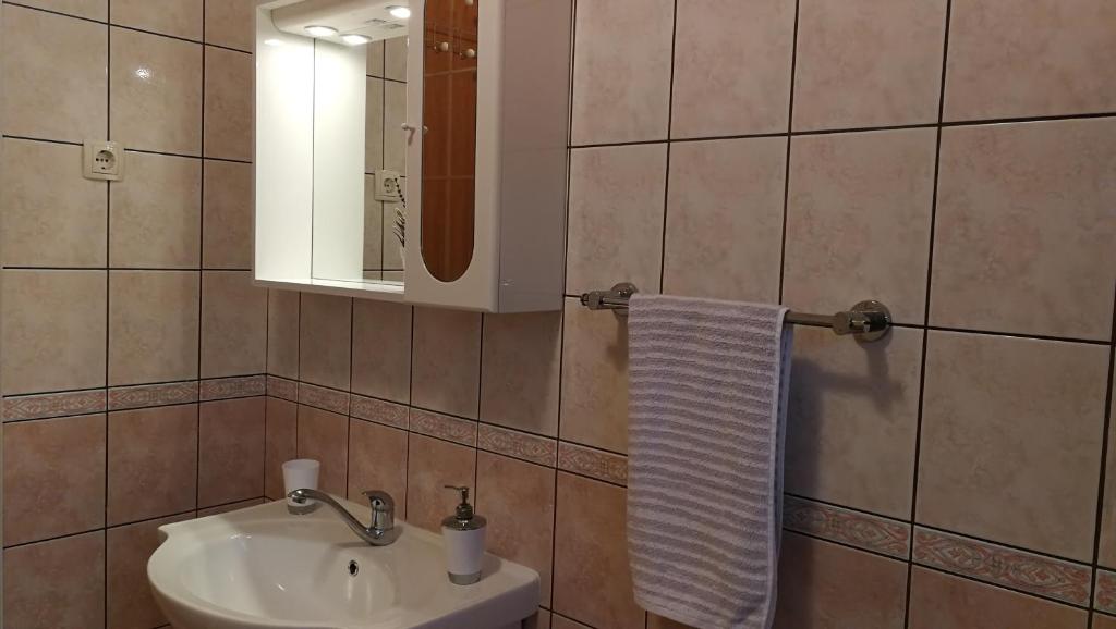 Koupelna v ubytování Barbara