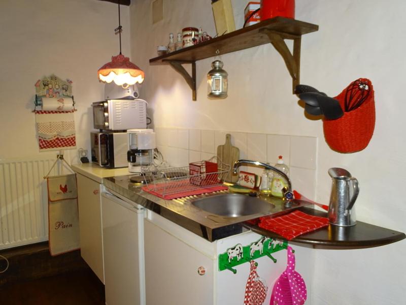 
A kitchen or kitchenette at Les Gîtes du Bouyssou
