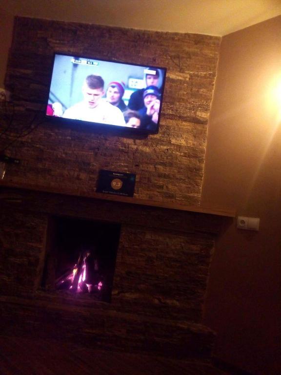TV a/nebo společenská místnost v ubytování Borjomi Makvala's Guest House