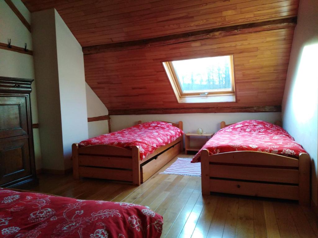Postel nebo postele na pokoji v ubytování Au Coin des Fagnes