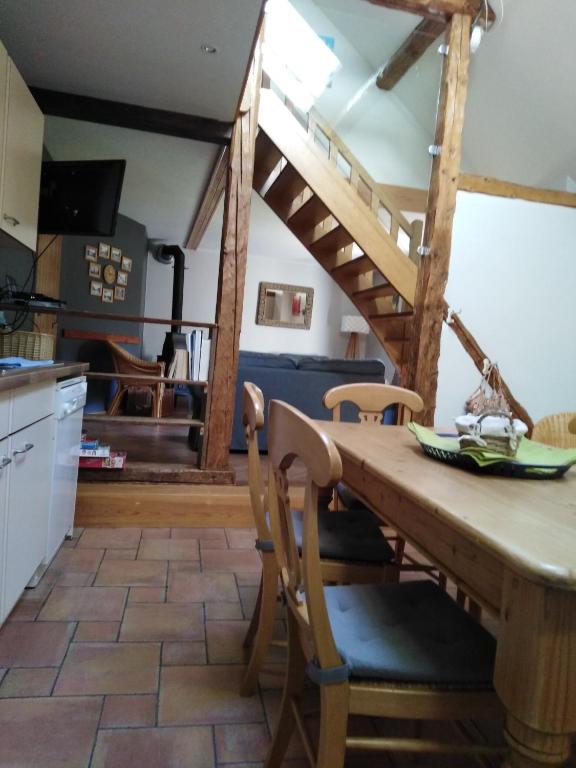 Kuchyň nebo kuchyňský kout v ubytování Au Coin des Fagnes