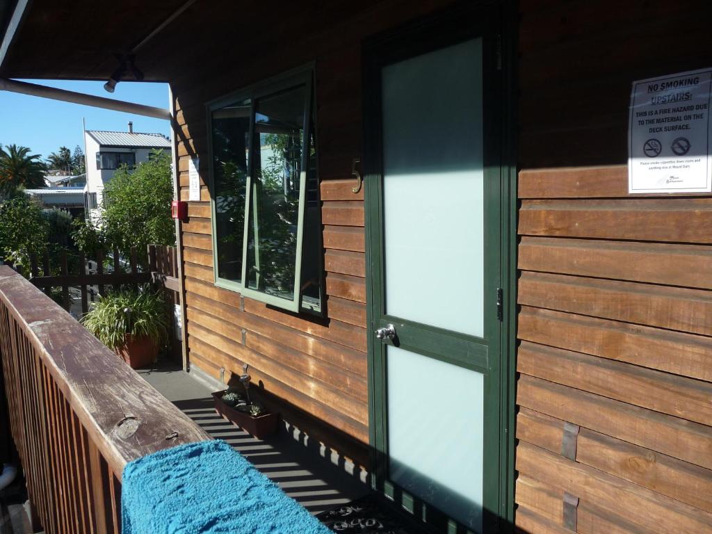 Balkón nebo terasa v ubytování Mount Backpackers