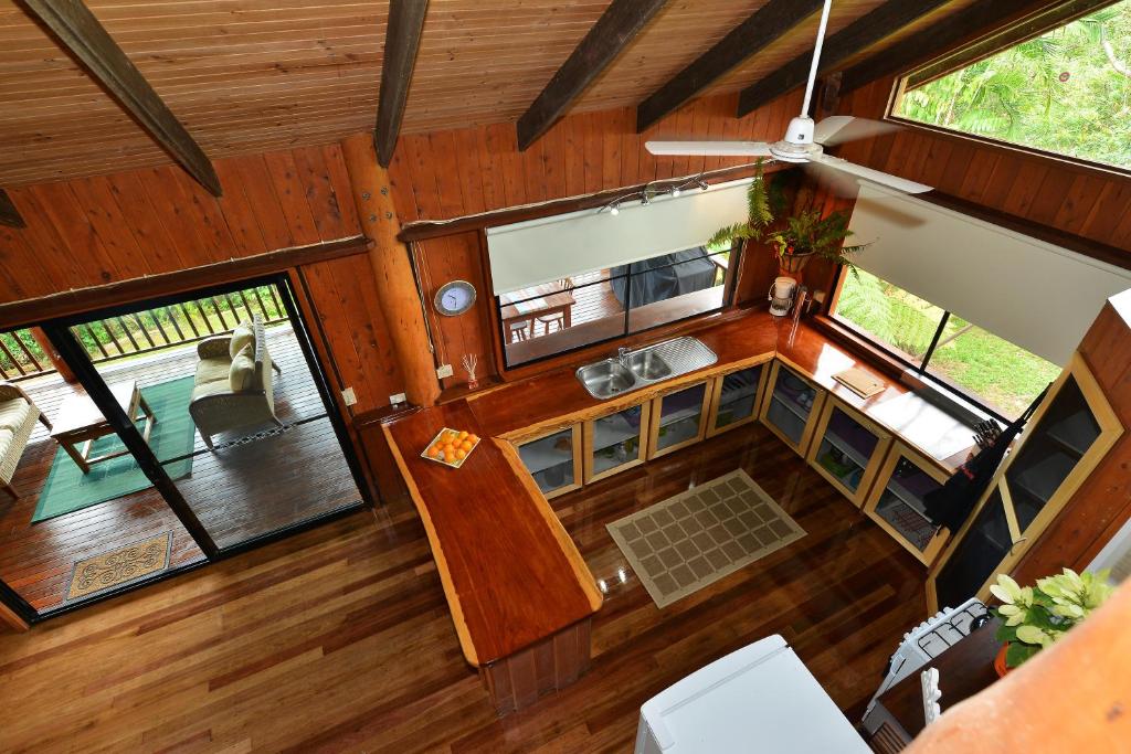Posezení v ubytování Tea Tree Cottage
