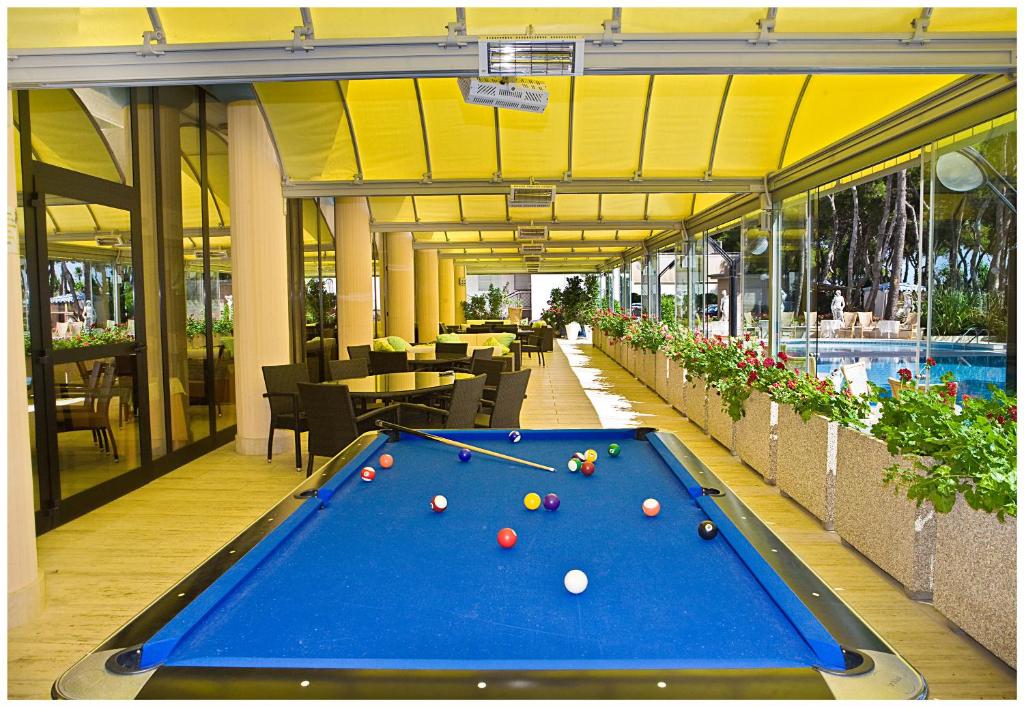 Biliár nebo kulečník v ubytování Hotel Parco Dei Principi
