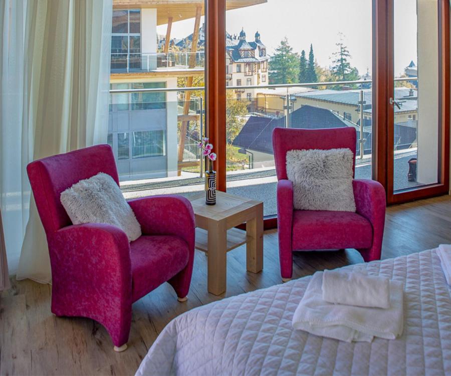 A seating area at Apartmány Tatry