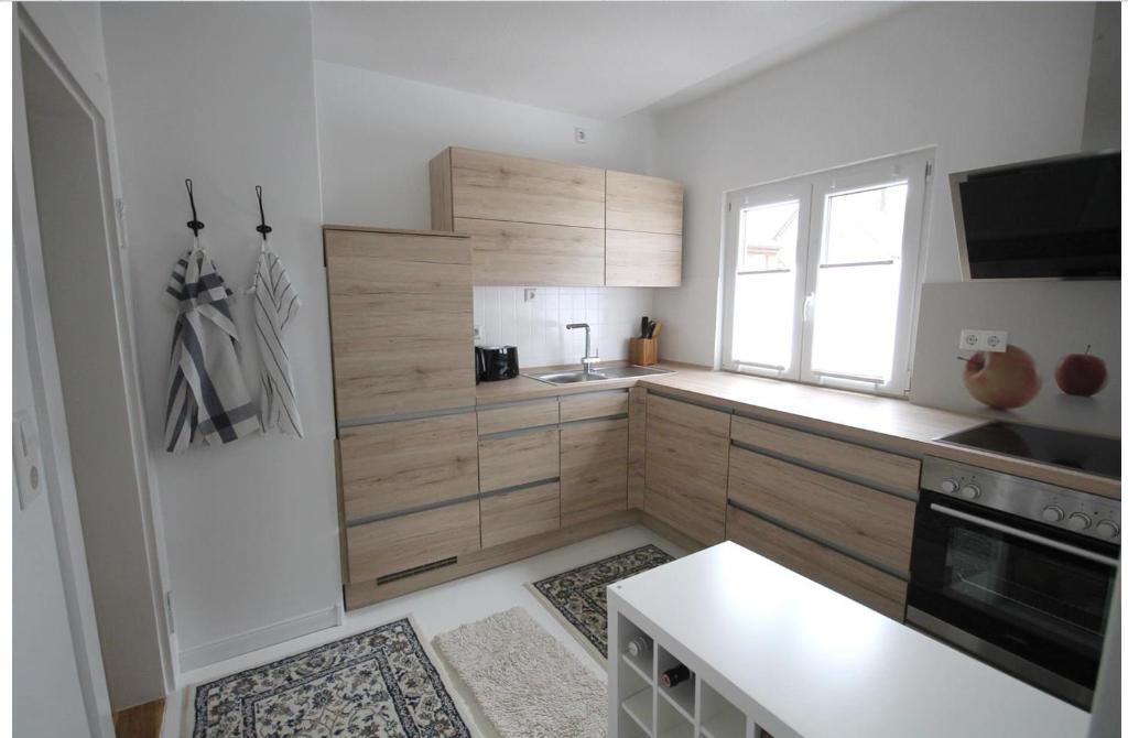 Kuchyň nebo kuchyňský kout v ubytování Talstadtblick