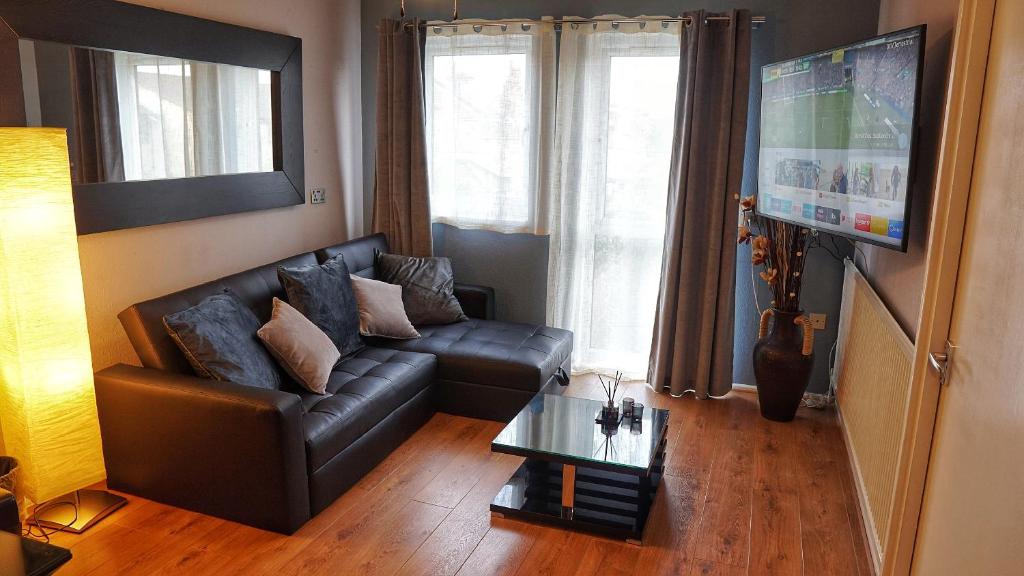 Posezení v ubytování North London Apartment - Edmonton
