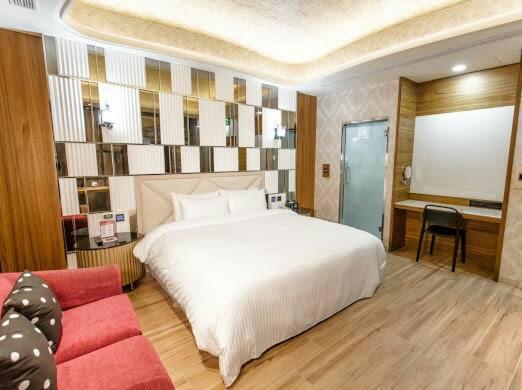 Postel nebo postele na pokoji v ubytování Point Motel