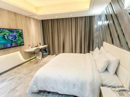 Postel nebo postele na pokoji v ubytování Point Motel
