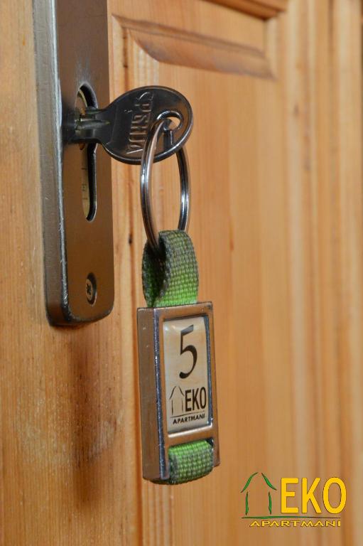Certifikát, hodnocení, plakát nebo jiný dokument vystavený v ubytování Eko Apartmani