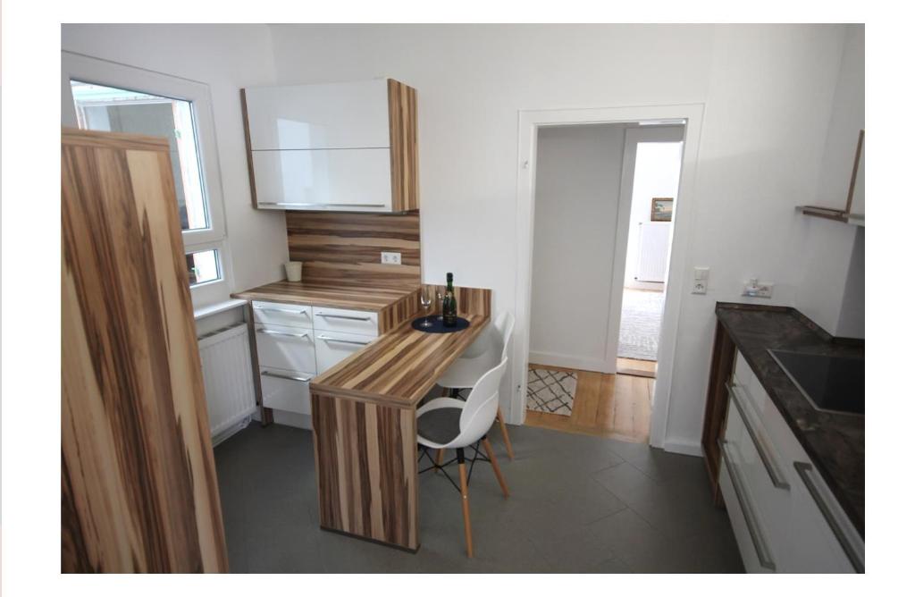 Kuchyň nebo kuchyňský kout v ubytování Talstadtblick