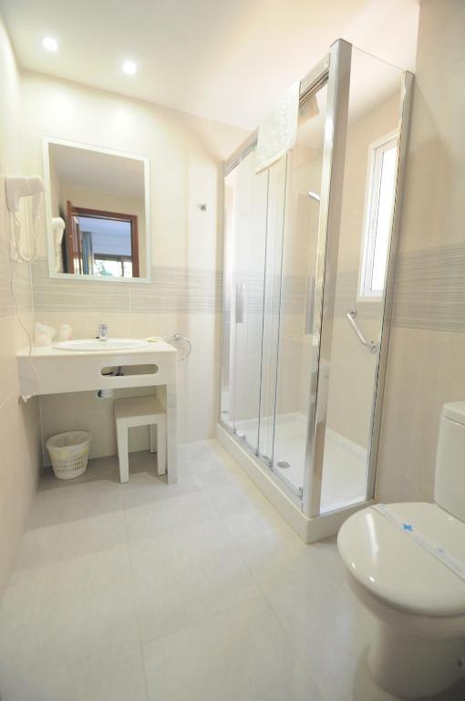Koupelna v ubytování Hotel Goya