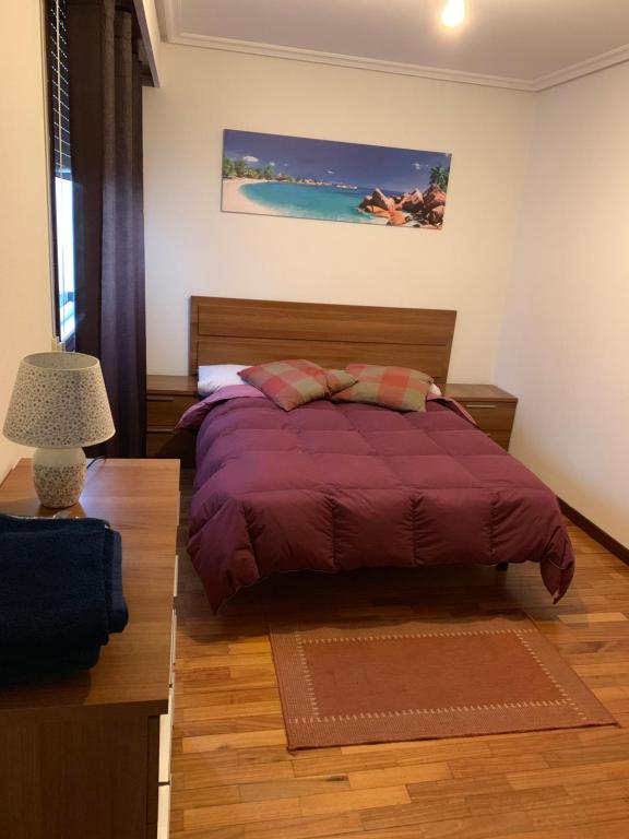 A bed or beds in a room at A casiña do Rodri