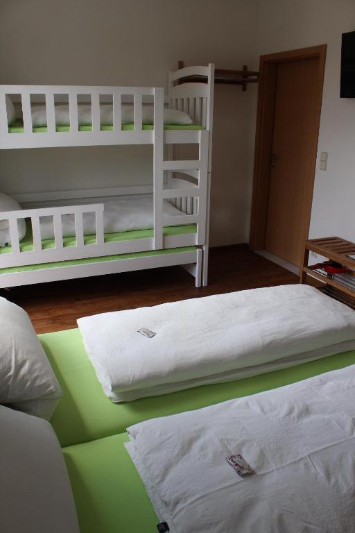 Postel nebo postele na pokoji v ubytování Pension Boitz