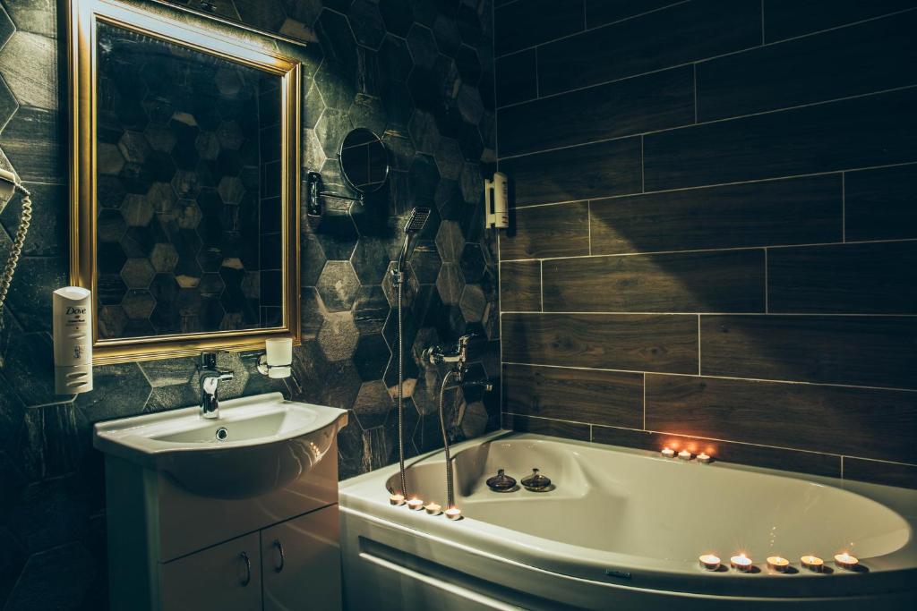 Koupelna v ubytování Hotel Super 8
