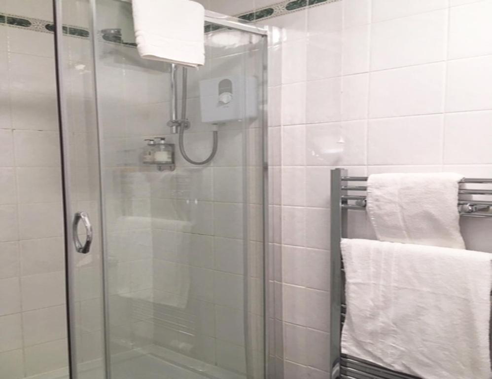 Koupelna v ubytování Leapark Hotel