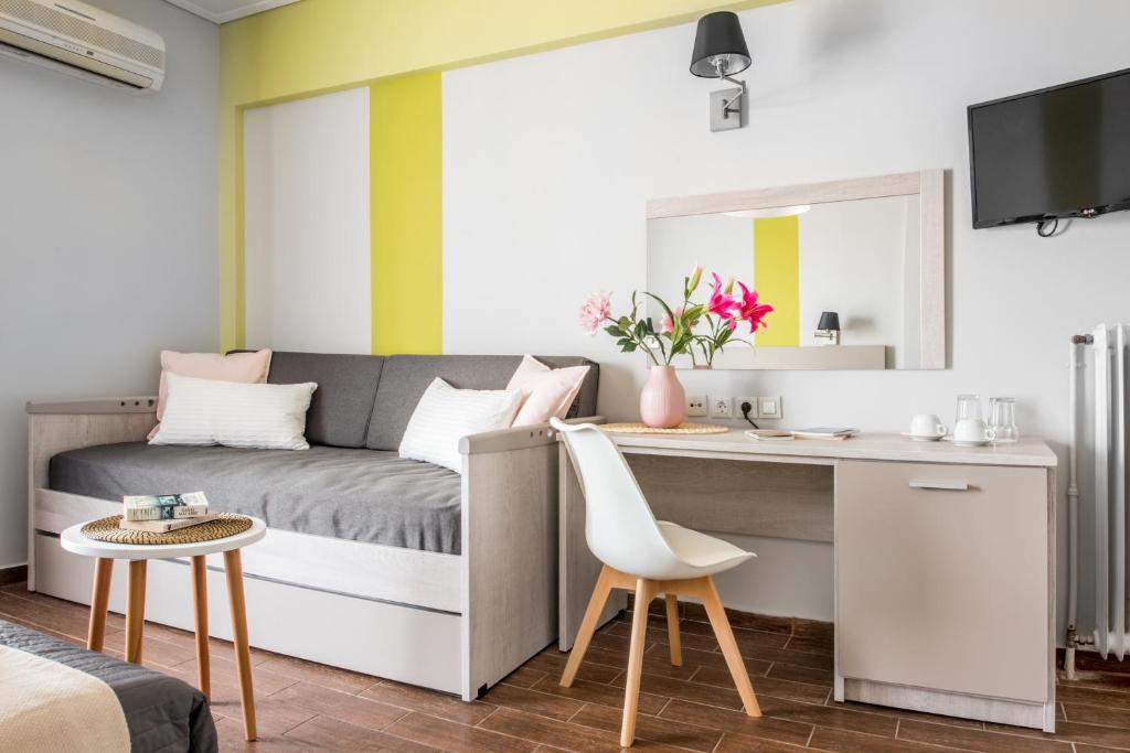 Posezení v ubytování Myrto Hotel