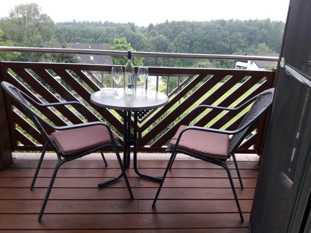 Balkón nebo terasa v ubytování Landhaus Dampf