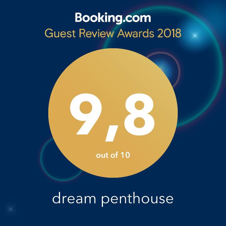 Certifikát, ocenenie alebo iný dokument vystavený v ubytovaní dream penthouse