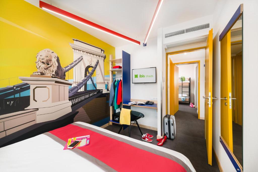 Postel nebo postele na pokoji v ubytování ibis Styles Budapest Citywest