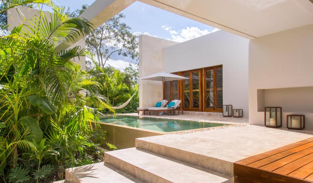 Bazén v ubytování Chablé Yucatan nebo v jeho okolí