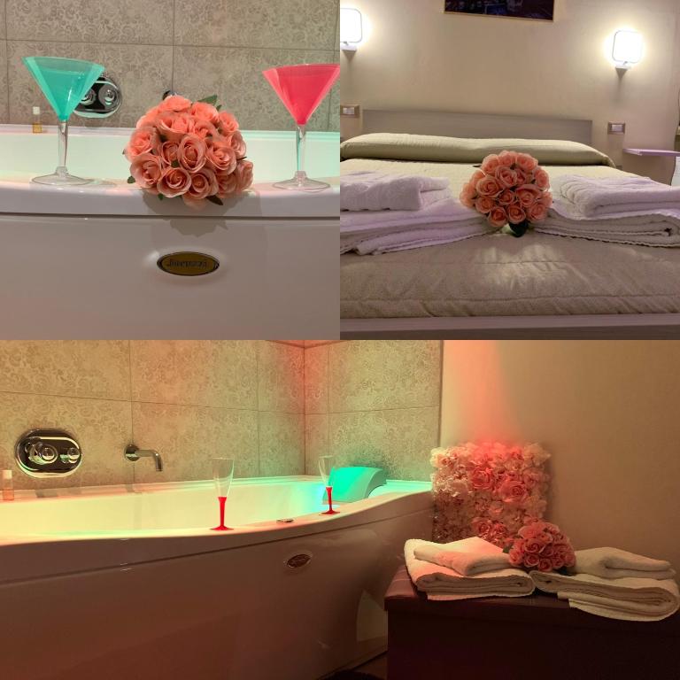 Koupelna v ubytování ManfredoniaJacuzzi