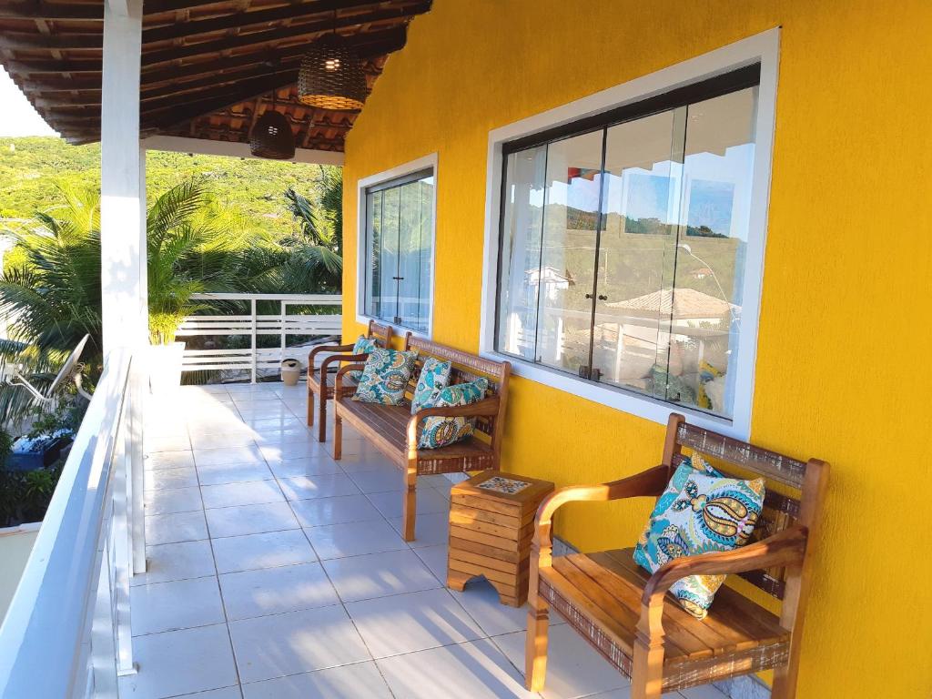 Espetacular Casa 3 SUÍTES cozinha varanda vista a passos da praia