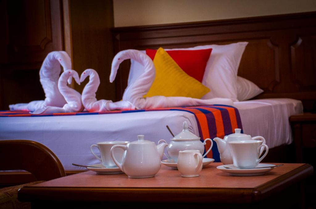 Postel nebo postele na pokoji v ubytování Hotel Lakefield