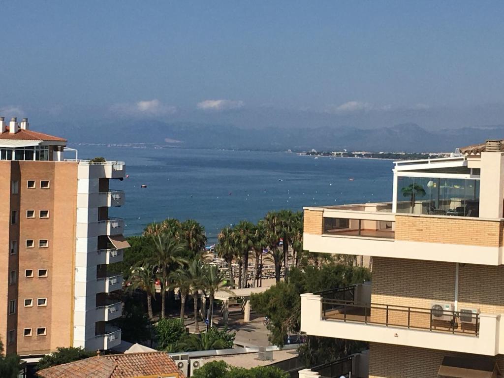 a view of the ocean from a building at Diplomatic Salou in Salou