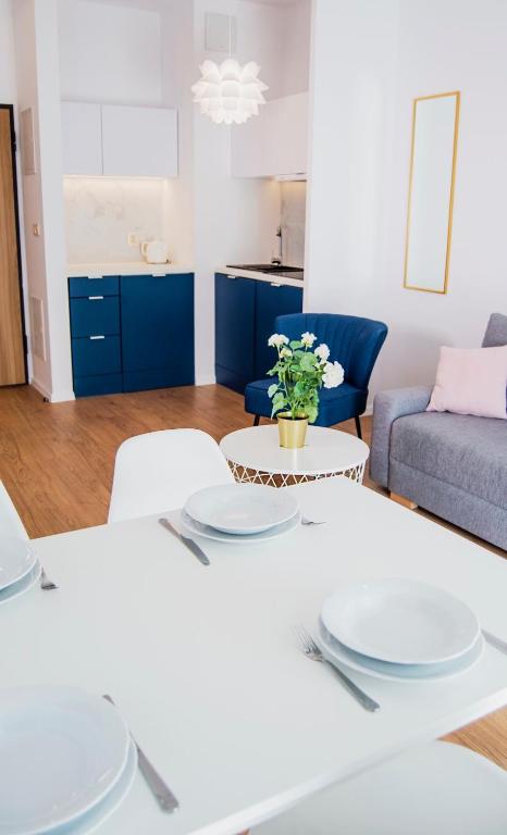 Posedenie v ubytovaní Apartamenty Rakowicka WAWELOFTS