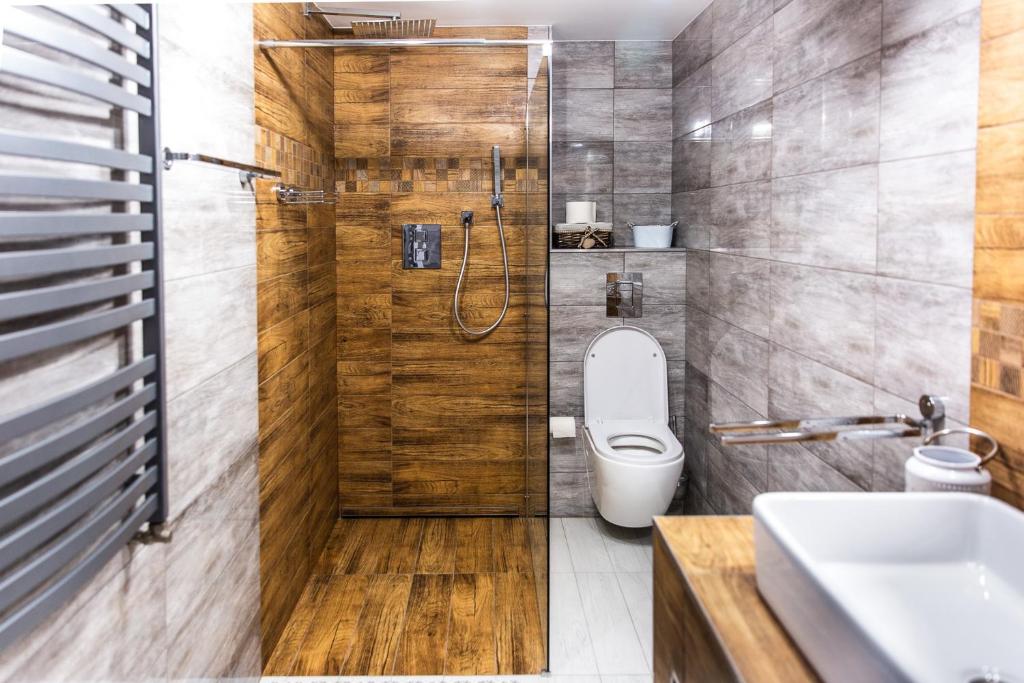 Kúpeľňa v ubytovaní Apartament Łania Frania