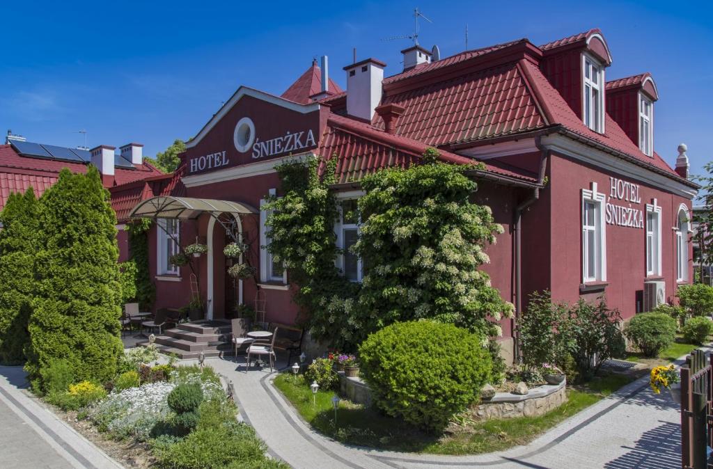 Vonkajšia záhrada v ubytovaní Śnieżka
