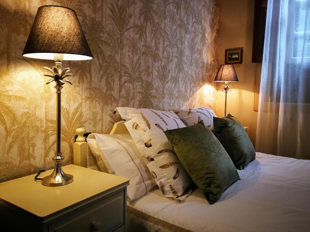 Katil atau katil-katil dalam bilik di Jardines de Hortensia - Vacation home Tenerife