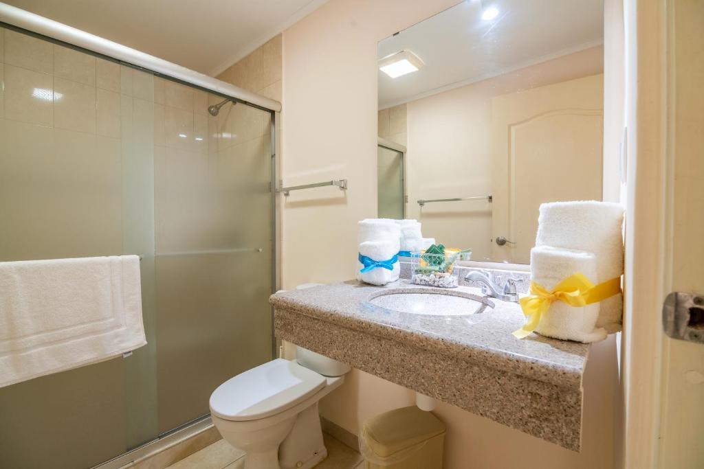Koupelna v ubytování Aqua Viva Suites
