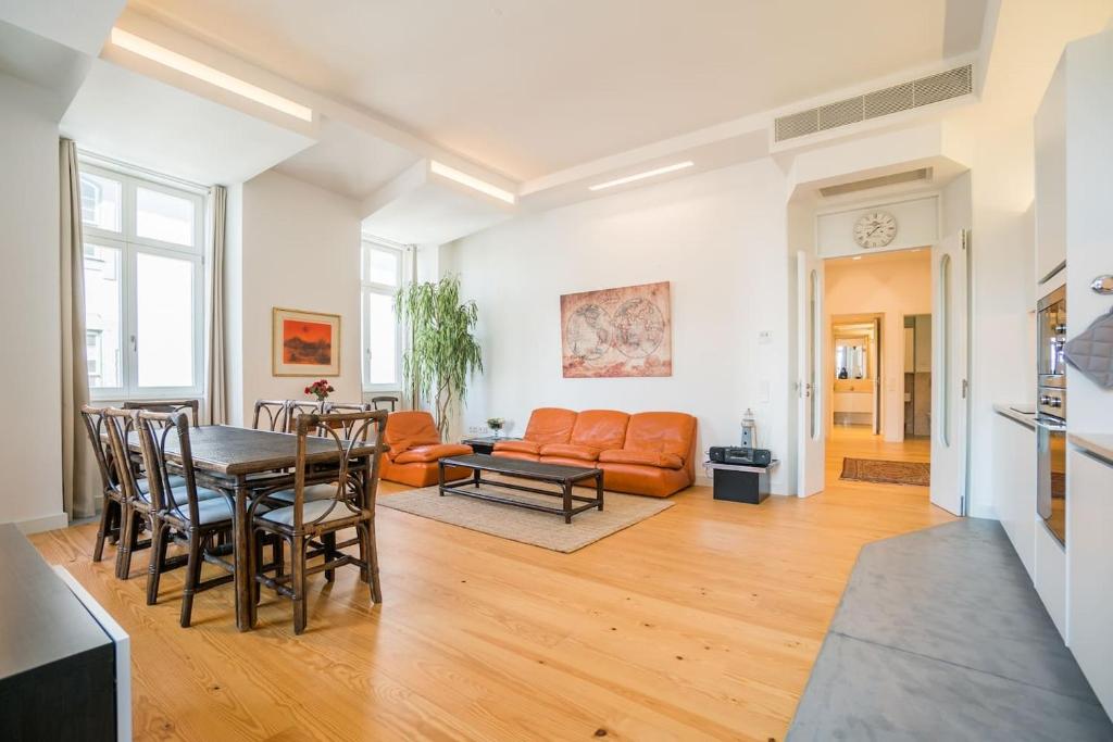 Istumisnurk majutusasutuses Spacious & Bright Apartment in Cais Sodre
