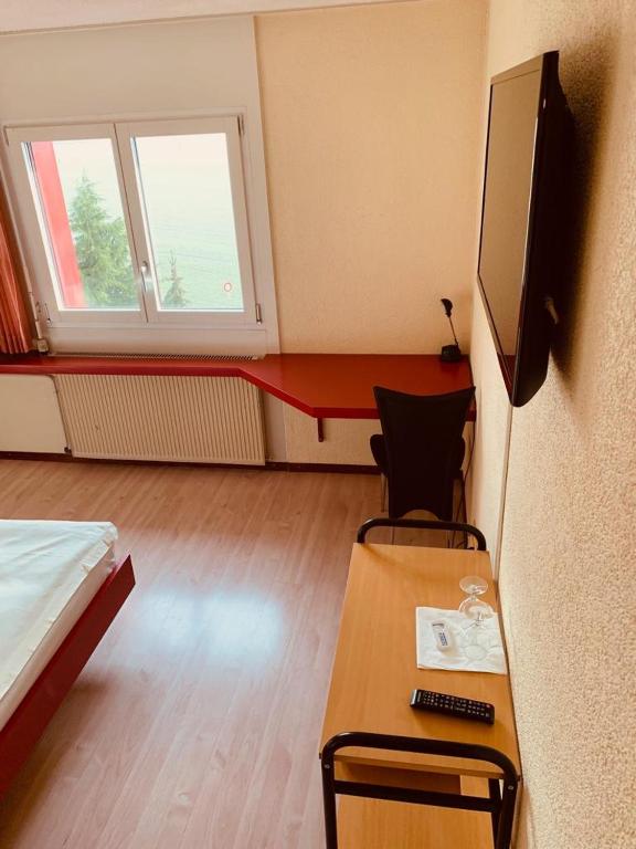 TV a/nebo společenská místnost v ubytování Hotel Lyssach