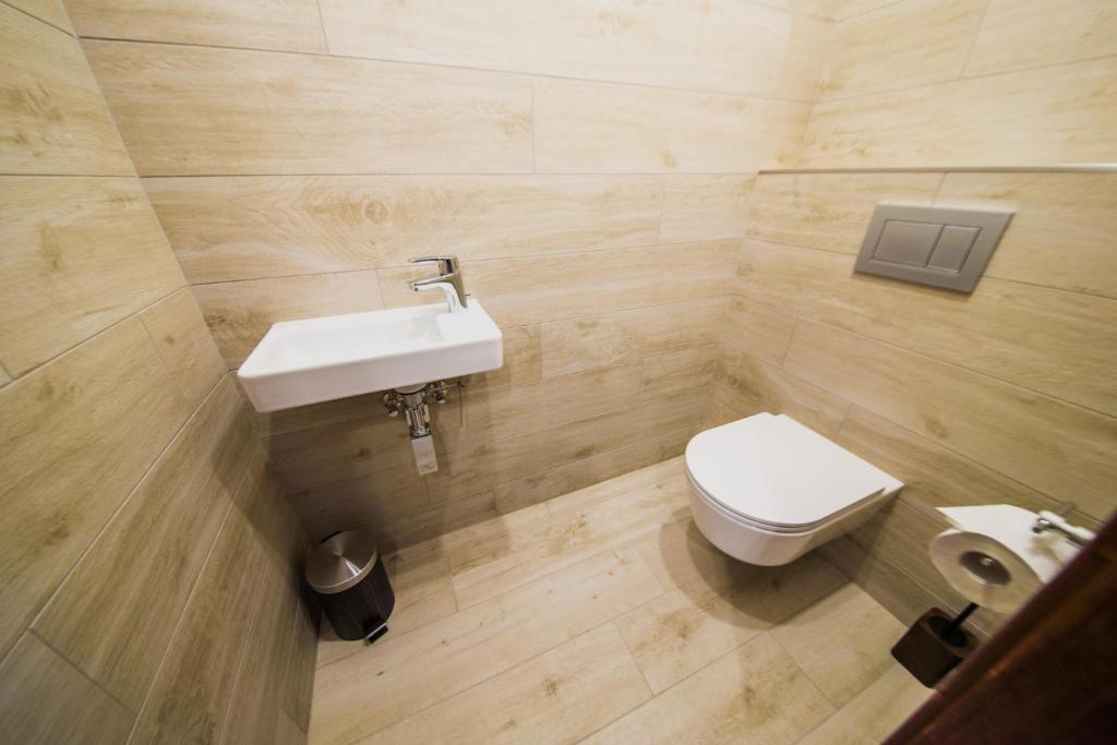 Koupelna v ubytování Apartmány Bílá 188