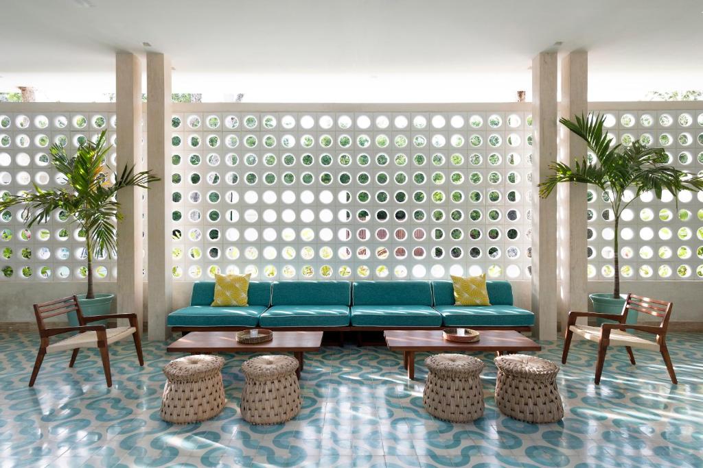 Posezení v ubytování Hotel Tiki Tiki Tulum