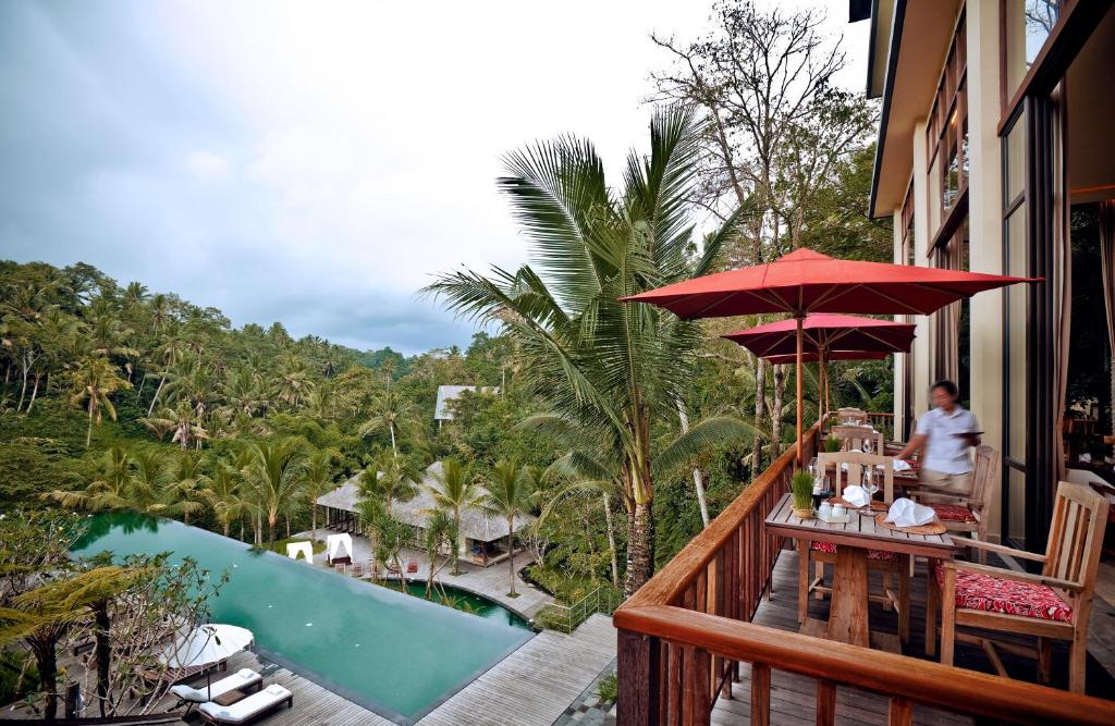Bazén v ubytování Komaneka at Bisma Ubud nebo v jeho okolí