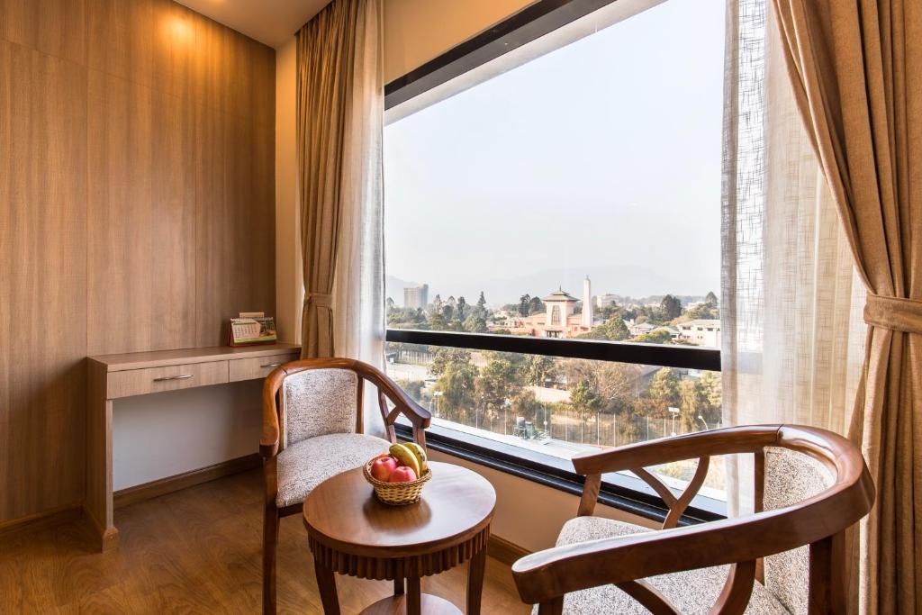 Balkón nebo terasa v ubytování Landmark Kathmandu